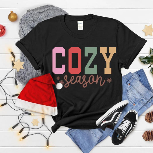 Cozy Season T-Shirt | Retro Vibes | Perfect for Fall & Winter