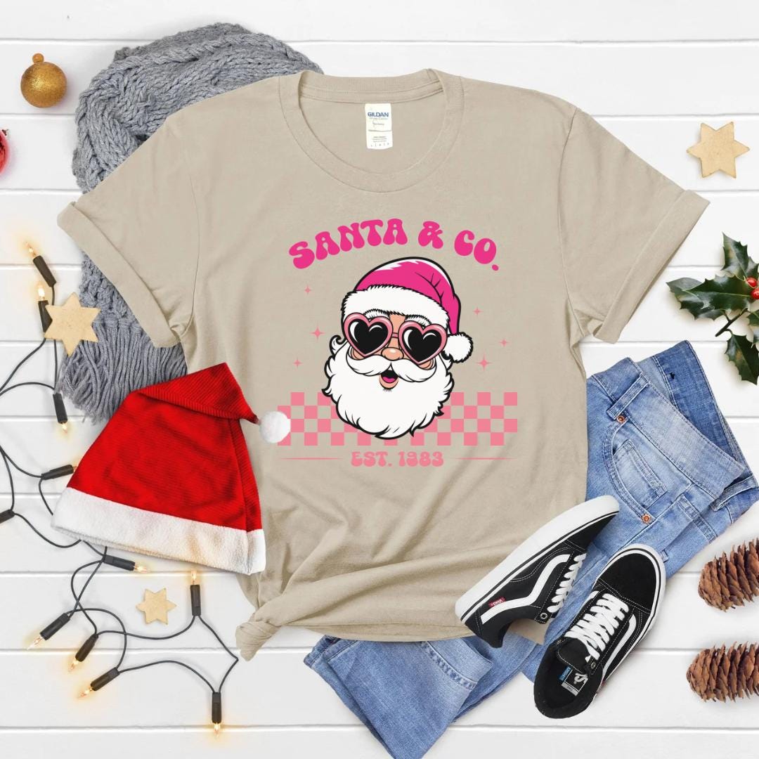 Santa and Co. T-Shirt – Embrace the Retro Holiday Spirit!