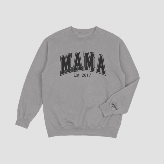 Personalized Mama Sweatshirt - Comfy Custom Hoodie for Moms